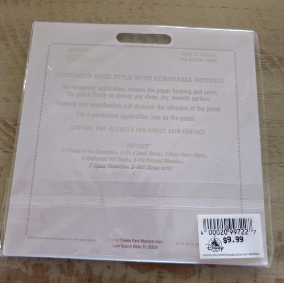 NWT Disney patched patches best day ever castle - Picture 2 of 2